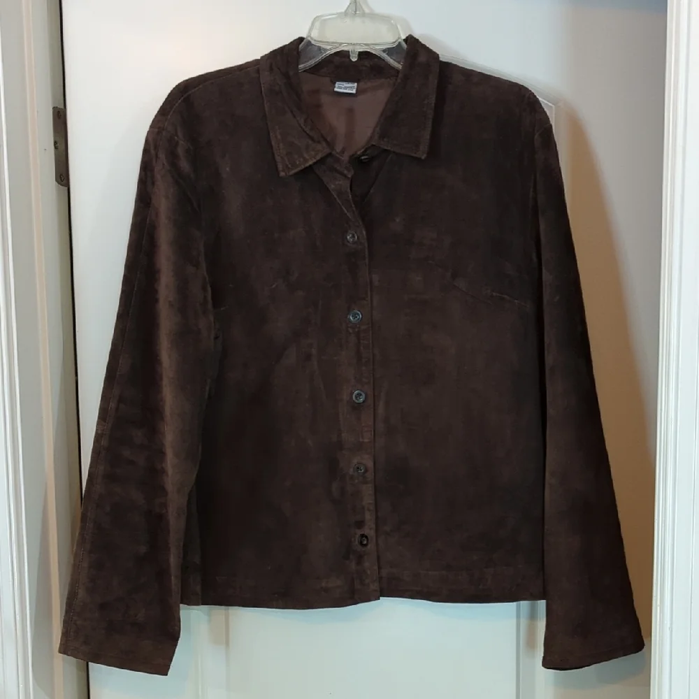 Brown Suede Women's Jacket - Picture 1 of 8